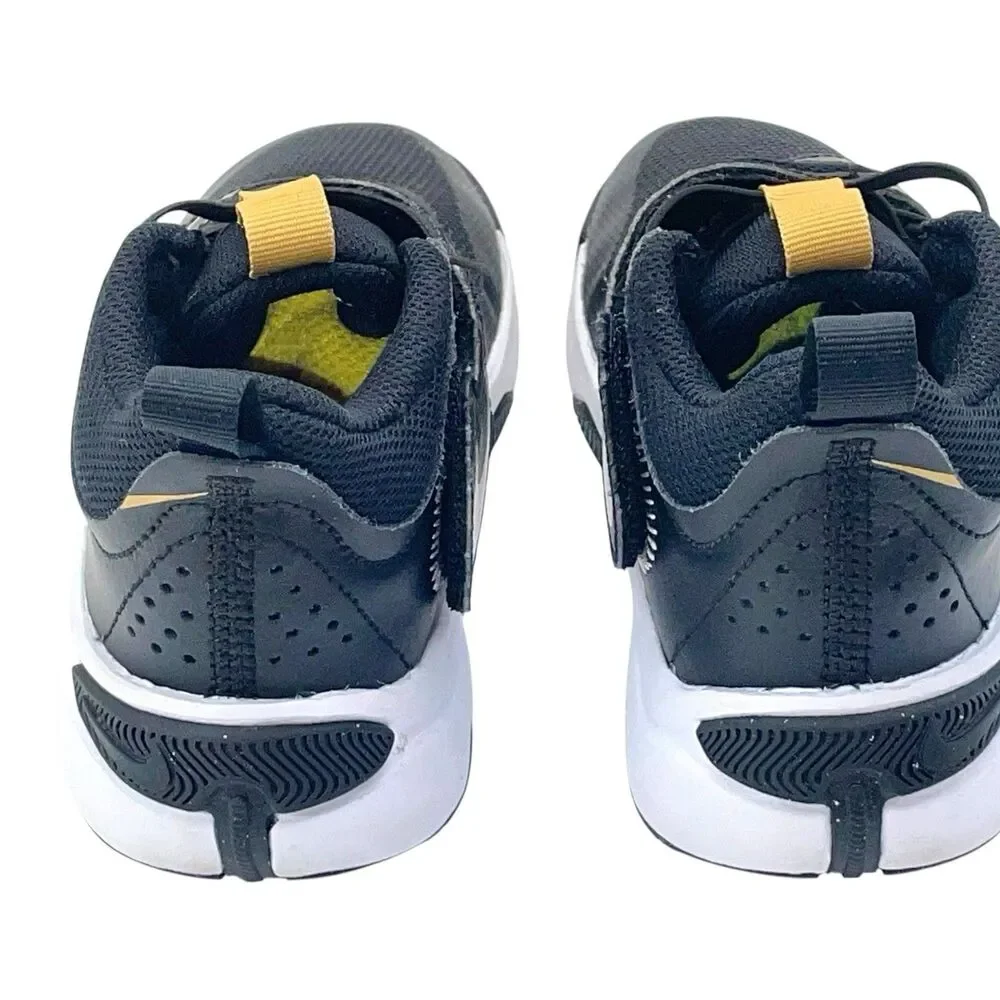 Nike Youth Size 12C Sneaker Three Quarters Tall Black/Metallic/Gold DV8994-004